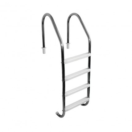 Escada Inox 4 Degraus em ABS